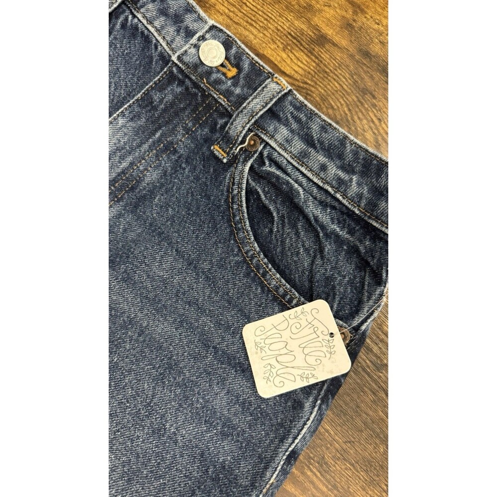Free People Bailey Denim raw hem Mini Skirt- Size 26 NWT - Picture 8 of 15